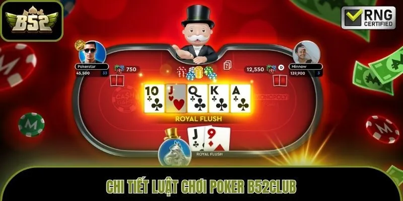 Chi tiết luật chơi Poker B52club